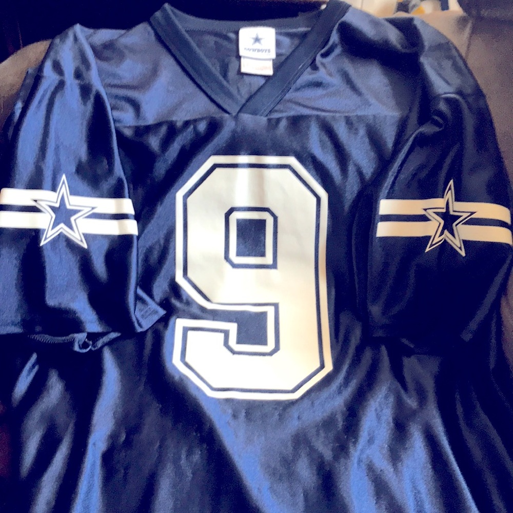 Dallas Cowboys Authentic Apparel Tony Romo (#9) short sleeve jersey shirt